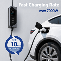 Chargeur de voiture électrique série BLADE monophasé 7KW 32A Type 2 AC portable avec câble de 5m GDON