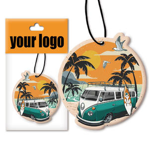 최소 수량 없음 OEM 인기 판매 맞춤형 자동차 모양 차량용 방향제 다양한 향 포함 종이 포장 - Product Image 1