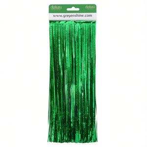 Sfondo in lametta verde lucido Dotiana, 36 pollici x 10 piedi, decorazione per feste di compleanno ed eventi festivi - Product Image 1