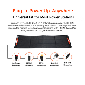 Envío Gratuito desde Almacén de la UE y EE. UU., Estación de Energía Solar de 200 W, Panel Solar para Acampar al Aire Libre, Oscal PM200 Pro - Product Image 5