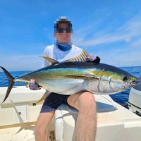 6 Zoll 85g NEXT TDM-19 Kupferkopf Thunfischköder mit 360° drehbaren, farbenfrohen Röcken für Makrelen- und Marlin-Trolling im Salzwasser