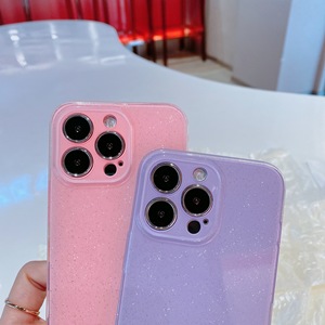 Funda de Teléfono de TPU Suave con Purpurina para Niñas, para iPhone X/XS XR 11 12 13 14 15 16 17 Pro Max 17 Air, Antigolpes - Product Image 4