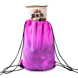 Customized Promotional Durable Waterproof Travel Backpacks Polyester Custom Drawstring Bag With logo
