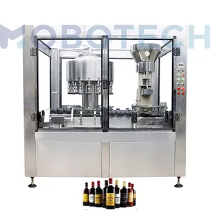 शराब बॉटलिंग मशीनरी शराब भराव कांच की बोतल भरने की मशीन