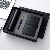 Tasse d'affichage de la température intelligente A6 Notebook Three-Set Isolé Cup Travel Journal Set Business Gift Box Pack