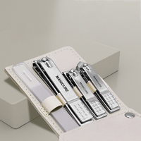 Ensemble complet de manucure professionnel 4 pièces, coupe-ongles avec lime à ongles, kit de nail art pour le soin des ongles