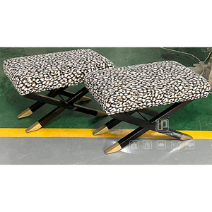 Sillas Contemporáneas para Oficina en Casa o Sala de Estar, Sillas Cuadradas de Tela con Patas de Metal, Silla de Tela con Estampado de Leopardo - Product Image 1