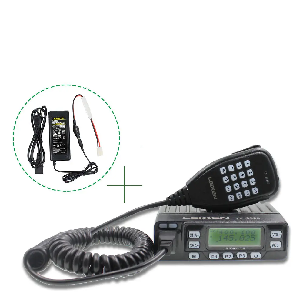 3 paket cep Leixen Vv-898 ve güç kaynağı Vhf 136-174mhz/uhf 400-470mhz 25w 199ch çift bantlı radyo verici walkie Talkie