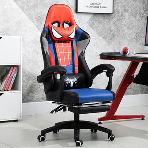 <span class=keywords><strong>Spiderman</strong></span> <span class=keywords><strong>Silla</strong></span> <span class=keywords><strong>Gamer</strong></span> Venta al por mayor Cojines de lujo cubiertos de Pu Respaldo alto <span class=keywords><strong>Silla</strong></span> de salón giratoria <span class=keywords><strong>Gamer</strong></span> Racing Gaming Chair - Product Image 4