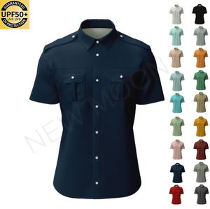 เสื้อผ้าตกปลาแบบกำหนดเอง แขนสั้น เสื้อฮู้ดสำหรับผู้ชาย สำหรับกิจกรรมกลางแจ้ง ป้องกันแสงแดด UPF 50+ แห้งเร็ว - Product Image 1