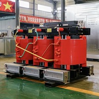 Transformateur à résine coulée, triphasé, 24 kV, 50 kVA, enroulement en aluminium, SCB10, refroidissement par air AF, classe d'incendie F1, transformateur sec pour hôpital