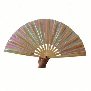 Custom Large Bamboo Wooden Folding <b>Hand</b> <b>Fan</b> for Rave & Party Wedding Decorations <b>Hand</b> Held Folding <b>Fan</b> Perfect Gift - Product Image 6