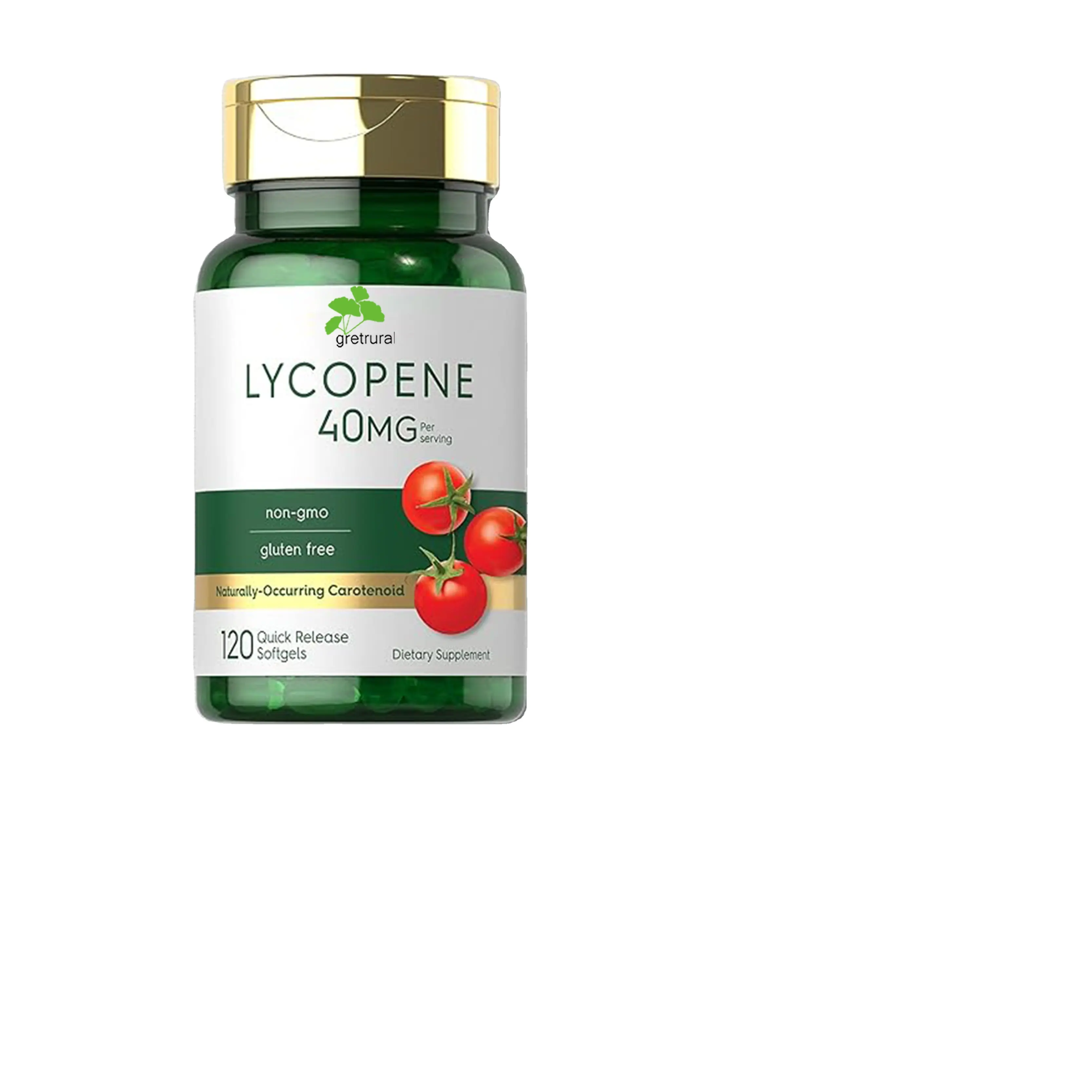OEM/ODM Lycopene Softgels with Gluten, Wheat, Yeast, Artificial Flavor, Artificial Sweetener and Non-GMO