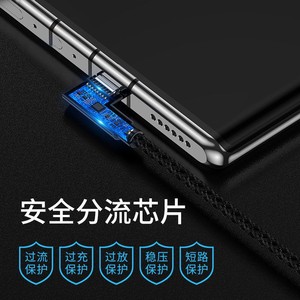 Type <b>C</b> Nylon Braided Elbow <b>Charging</b> Cable 6A Fast Charge For Mobile Phone Gaming Use - Product Image 2