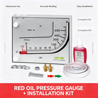 Manomètre de pression différentielle à huile rouge TEA700, plage 600 Pa, manomètre micro-pression à liquide, filtre à air de ventilation pour