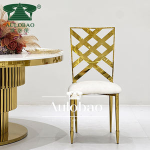 Decoración de fiesta Evento de acero inoxidable Apilable Banquete Boda Evento Silla - Product Image 1