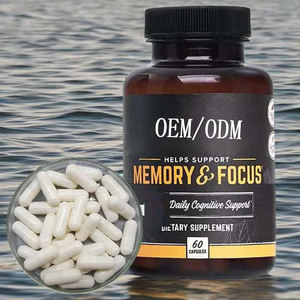 Cápsulas de suplemento de función inmune personalizadas OEM, píldoras de <span class=keywords><strong>memoria</strong></span> de <span class=keywords><strong>concentración</strong></span> de enfoque de mejora cerebral <span class=keywords><strong>para</strong></span> adultos <span class=keywords><strong>y</strong></span> mujeres embarazadas - Product Image 1