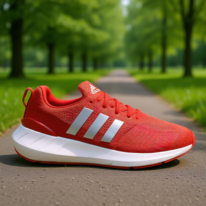 Zapatillas de Running para Hombre Adidas Swift Run 22, Rojas y Plateadas, Parte Superior de Malla, Entresuela de EVA, Suela de Goma, Primavera, Verano, Otoño, Invierno - Product Image 2