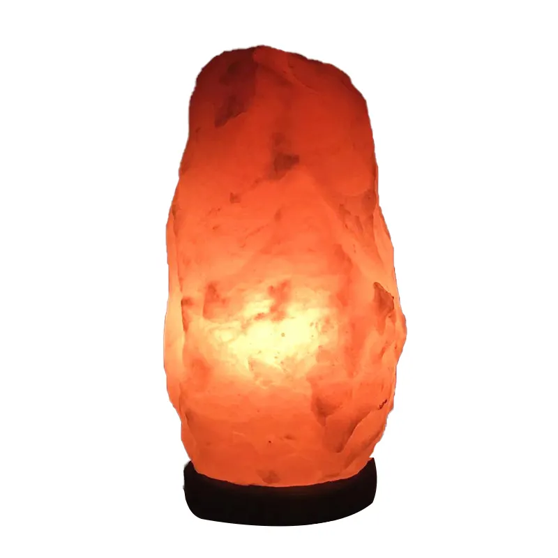 Groothandel Dimmer Schakelaar Roze Himalayan Zout Lampen Houten Kristal Rots Grote Stenen Basis Decoratie Pakistan Natuurlijk Geschenk