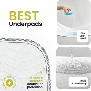 Aosen - Alèses de lit imperméables réutilisables à forte absorption, lavables, pour adultes, enfants, personnes âgées et animaux de compagnie - Product Image 5