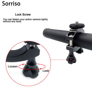 SORRISO Adaptateur pour vélos et motos, support de guidon en aluminium, accessoires de fixation pour téléphone et caméra d'<span class=keywords><strong>action</strong></span> - Product Image 5