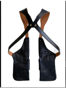 Nuevo europeo EE. UU. Retro cuero ajustable Correa axila bolso de hombro hombres al aire libre Steampunk teléfono móvil BOLSA PARA BICICLETA deportiva - Product Image 2