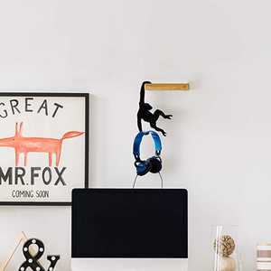 Modern Design Living Room Decoration Black <strong>Monkey</strong> Carbon Steel Metal Latch Kits Storage Metal <strong>Hook</strong> - Product Image 3