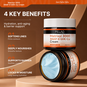 Crème de nuit ODM Matrixyl 3000 GHK-Cu SNAP-8 raffermissante anti-rides hydratante à la céramide et au squalane pour le soin de la peau de nuit - Product Image 2