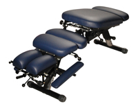 Table de traction lombaire manuelle, lit d'ajustement chiropratique, banc de massage léger avec système de descente de la tête