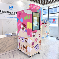 Máquina Expendedora Inteligente de Helados, Sushi y Alimentos Congelados con Ingredientes y Mermeladas, Habilitada para SDK, Operada con Monedas, Pantalla Táctil y Wi-Fi