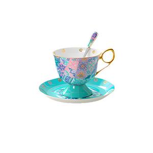 Ensemble tasse et soucoupe à café magnétique moderne, luxueux, écologique et durable, motif floral, option logo personnalisé, capacité <span class=keywords><strong>250</strong></span> ml - Élégant - Product Image 6