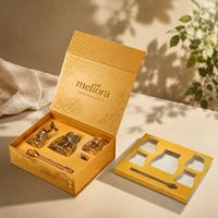 Boîte en carton rigide personnalisée de luxe à prix avantageux, coffret miel avec fermeture magnétique, emballage pour miel et shilajit