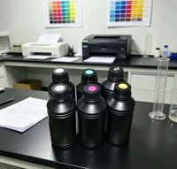 Encre UV 3D PU pour imprimante UV DTF et impression par transfert de sublimation sur vêtements - Encre de transfert 3D en relief de haute qualité pour logo