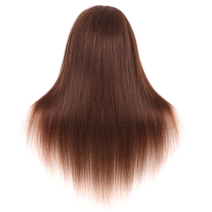 Tête de Mannequin Femme Faite à la Main 52cm pour Coiffure et Tressage, Cheveux Vierges Mixtes 60% Naturels, Modèle d'Entraînement pour Barbiers - Vente Directe Usine - Product Image 3