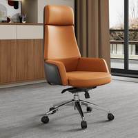 Fauteuil de direction de bureau de luxe moderne de haute qualité KMJ, fauteuil de bureau pivotant en cuir pour chef ou directeur