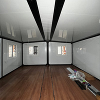 Maison conteneur préfabriquée en acier extensible blanche, modulaire, portable, bâtiment temporaire pour événements sportifs, appartement pour athlètes