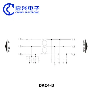 DAC4-D सीरीज 3 फेज़ पावर फ़िल्टर रेटेड करंट 30A 35A 60A