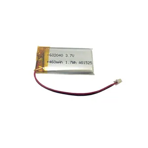 Rechargeable Lithium Polymer Battery Li Polymer battery 602040 3.7v 450mah Lipo Battery for Electronic