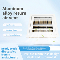 Grille de ventilation en acier inoxydable et aluminium avec persiennes fixes pour systèmes de ventilation et d'extraction d'air CVC - Vente en gros usine