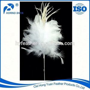 Fleur décorative artificielle fil de paon tige plume Floral Pick pour arrangement floral maison mariage fête Vase décor de vacances - Product Image 6