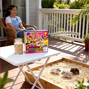 DongnaiPETS - Escamas de Madera de Pino 100% Naturales y Ecológicas, Libres de Polvo, con Control de Olores Extra, Altamente Absorbentes, en Forma de Tiras, 1 kg para Mascotas Pequeñas - Product Image 1