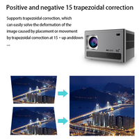 Nouveau projecteur de cinéma maison intelligent H2 2024, Android 11, Wi-Fi, LED Full HD 1080P, haut-parleurs intégrés, courte focale