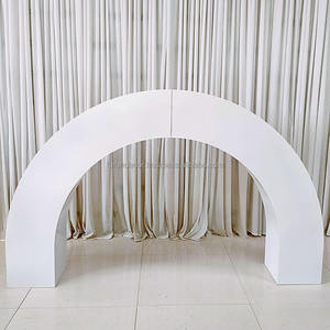 Factory Hot Selling Style Metal Large Curved <b>Arch</b> Background <b>Decoration</b> Bracket Wedding <b>Decoration</b> Party Event Scene Layout - Product Image 4
