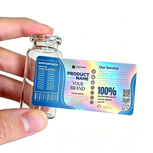 Etichette Adesive Olografiche Personalizzate con Stampa a Caldo Argento Lucido, <span class=keywords><strong>Adesivi</strong></span> ad Alta Aderenza <span class=keywords><strong>per</strong></span> Cosmetici, Farmaci, Peptidi e Prodotti Liofilizzati - Product Image 6