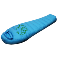 Sac de couchage tactique premium en ripstop, réversible infrarouge, type momie, avec garnissage en duvet d'oie pour le camping et les voyages en extérieur