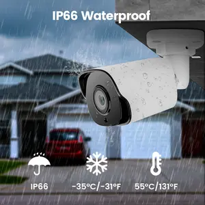 5MP Full HD Smart Human Detection H265 Security Surveillance Video Bullet Camera Outdoor IR Night Vision Poe Cctv Camera