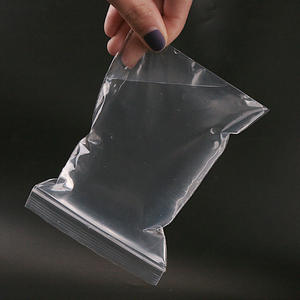 Sacchetti Trasparenti Impermeabili in PE con Chiusura a Zip, Tutte le Dimensioni, Buste con Cerniera Laterale Rossa - Product Image 2