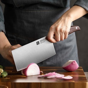 新款德国1.4116不锈钢天然紫檀手柄厨房蔬菜切肉刀 - Product Image 2