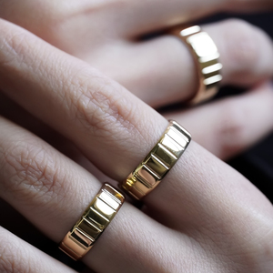 แหวนทองคำแท้ 14k ดีไซน์วินเทจสไตล์แก๊งสเตอร์ สำหรับผู้ชายและผู้หญิง เหมาะสำหรับงานแต่งงาน งานปาร์ตี้ ดีไซน์ทันสมัย ยูนิเซ็กซ์ เครื่องประดับทองคำแท้รุ่นล่าสุด - Product Image 6