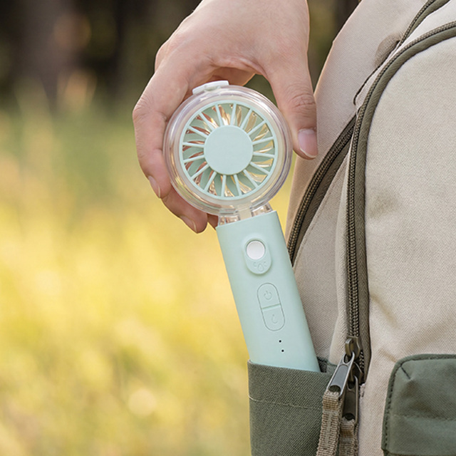 2026 hot sale 2000mah Rechargeable Mini Portable Mist Small for hot weather Outdoor Cooling Handheld Fan